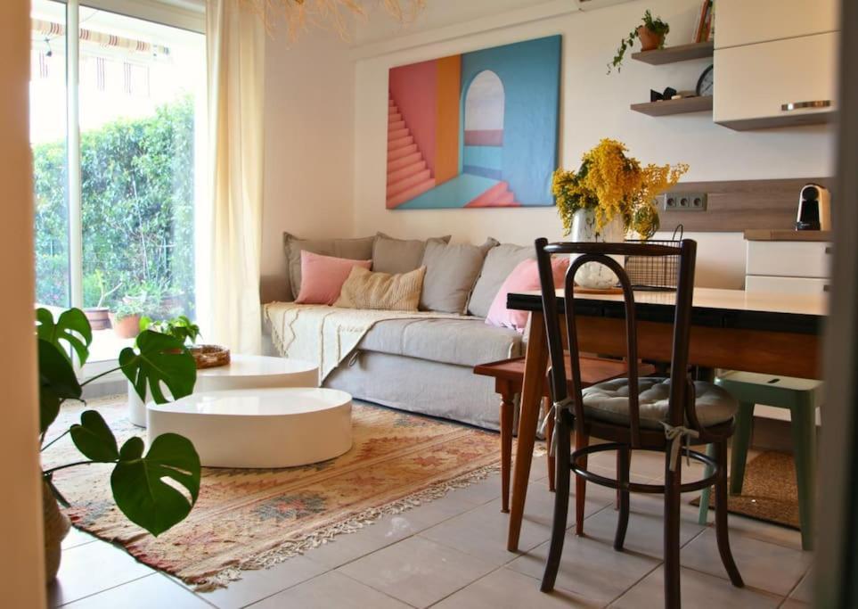 Cosy Appartement Entre Vignes Et Garrigue Avec Piscine Peret ภายนอก รูปภาพ